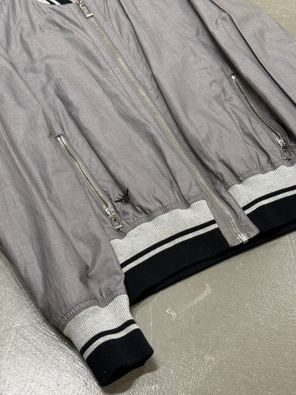 2010s Dior nylon "bee" bomber jacket