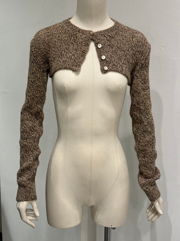 S/S1999 Dolce & Gabbana runway cropped cardigan + top set