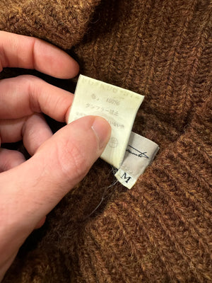 A/W1996 Yohji Yamamoto runway scarf thick wool asymmetrical knit