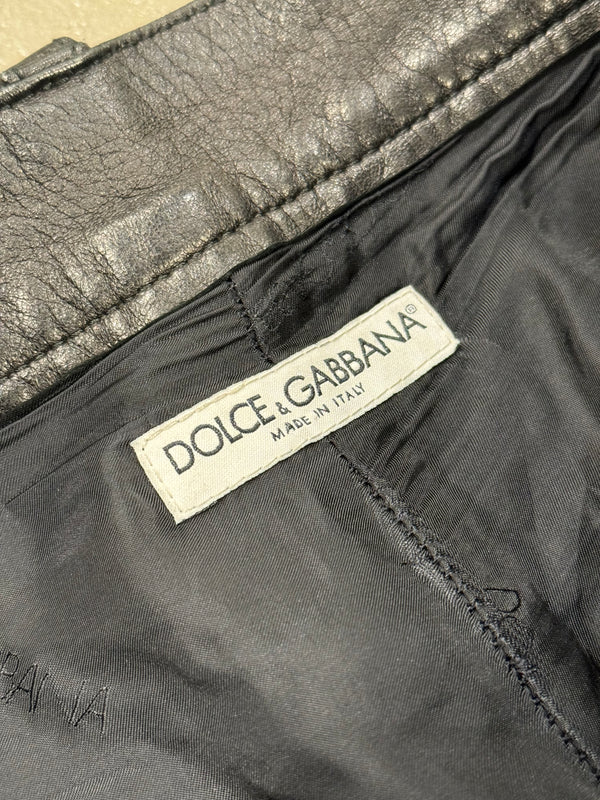 1990s Dolce & Gabbana leather pants