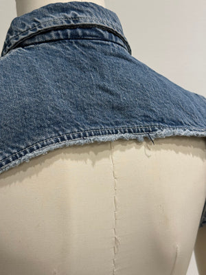 2000s Plein Sud cropped denim top