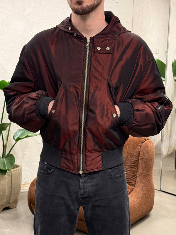 1990s Jean Paul Gaultier iridescent bomber jacket