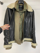 Load image into Gallery viewer, AW2005 Dolce &amp; Gabbana hybrid military shearling jacket

