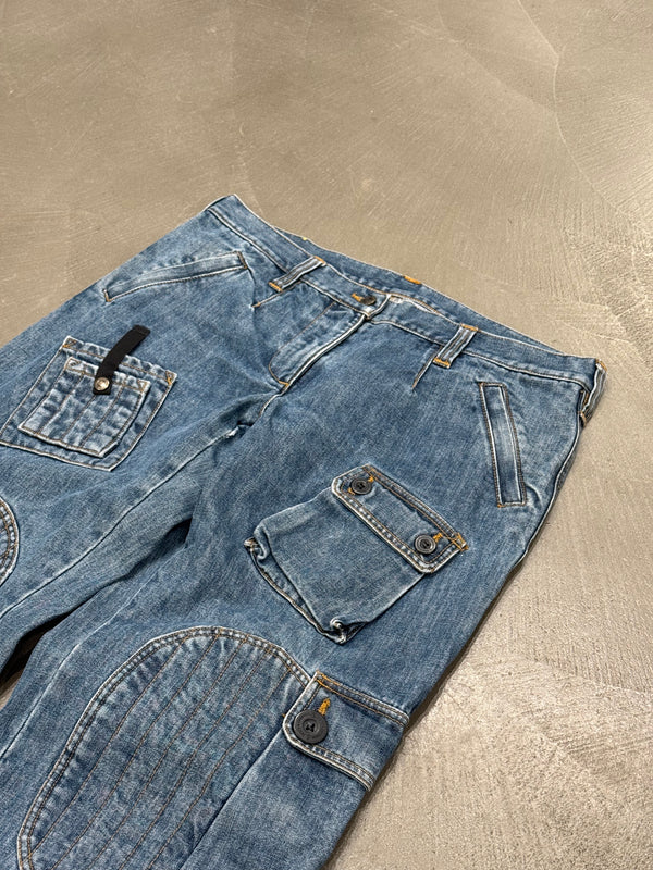 2000s Dolce & Gabbana denim cargo jeans