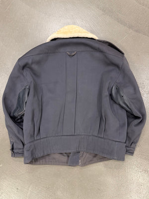 1980s Claude Montana flight avaitor shearling jacket