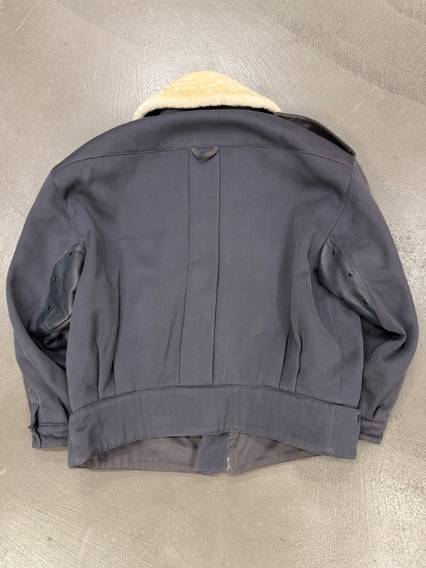 1980s Claude Montana flight avaitor shearling jacket