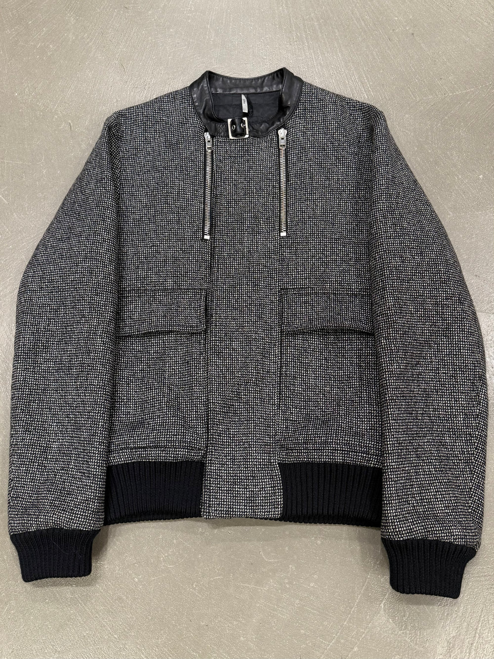 A/W2007 Dior Homma  by Hedi Slimane wool bomber jacket
