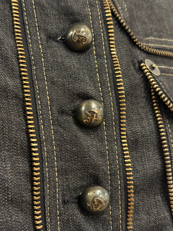2000s Gianfranco Ferré multi zipper jacket