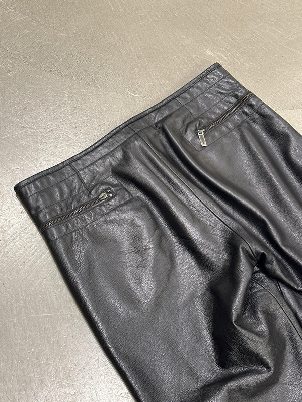 1990s Dirk Bikkembergs all around zipper leather pants