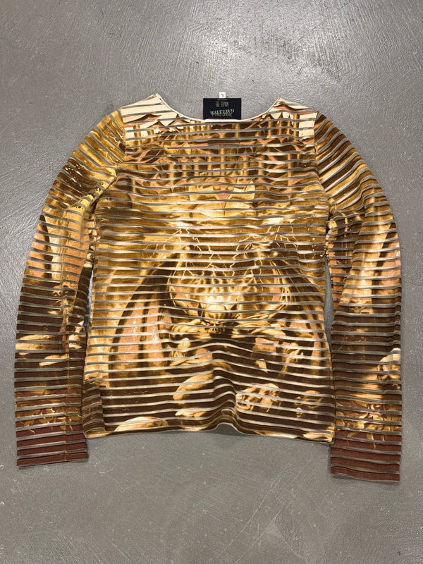 S/S2001 Jean Paul Gaultier satan stripe longsleeve t-shirt top