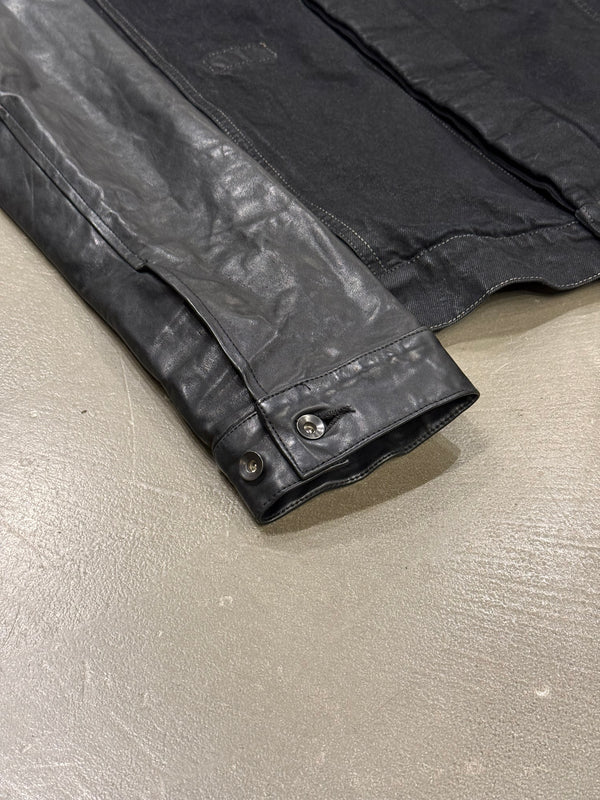 S/S2014 Rick Owens “Vicious” Slave hybrid leather sleeves jacket