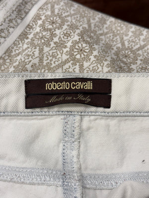 2010s Roberto Cavalli printed jeans