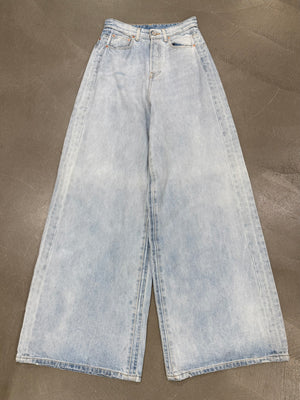 Vetements destroyed wide leg jeans