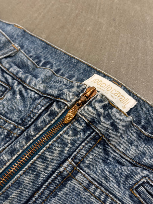 S/S 2008 Roberto Cavalli laser cut jeans