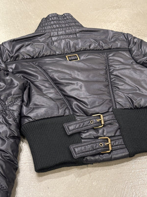 2000s Cavalli ultra-cropped cargo puffer jacket
