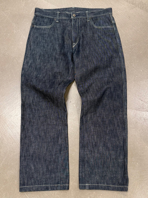 2000s Yohji Yamamoto raw wide leg jeans