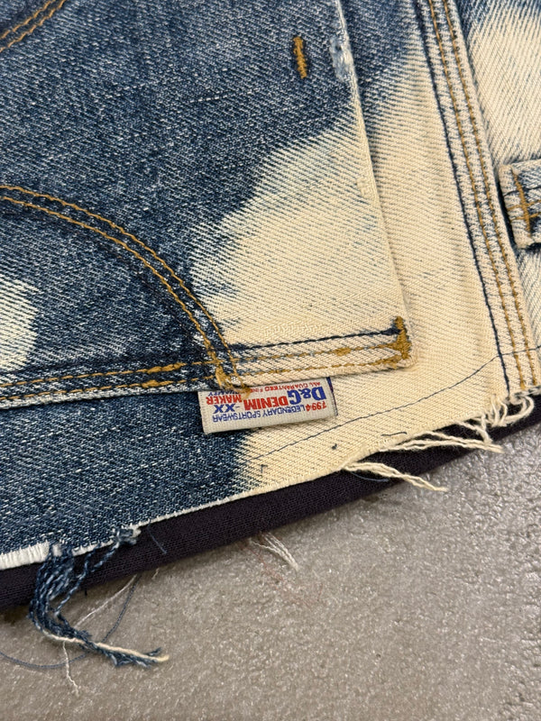 2000s Dolce & Gabbana hybrid denim sweatpants