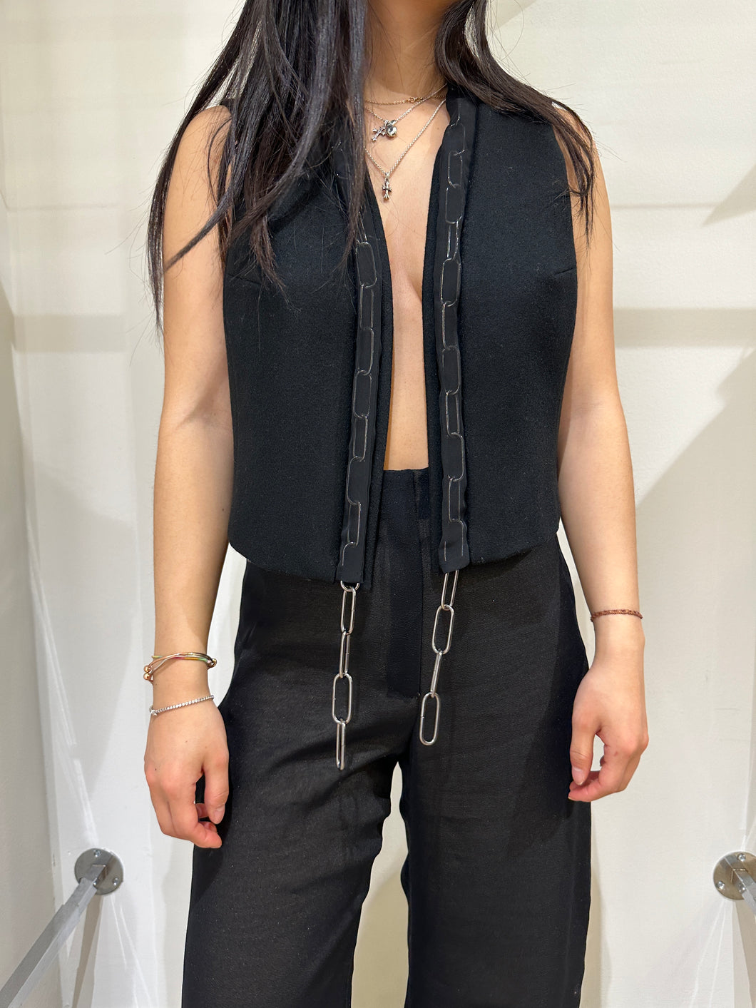 1990s Dirk Bikkembergs metal chain vest