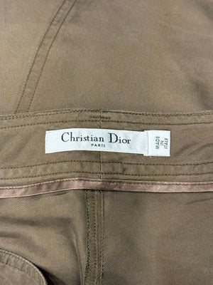 2010 Christian Dior drop crotch military shorts