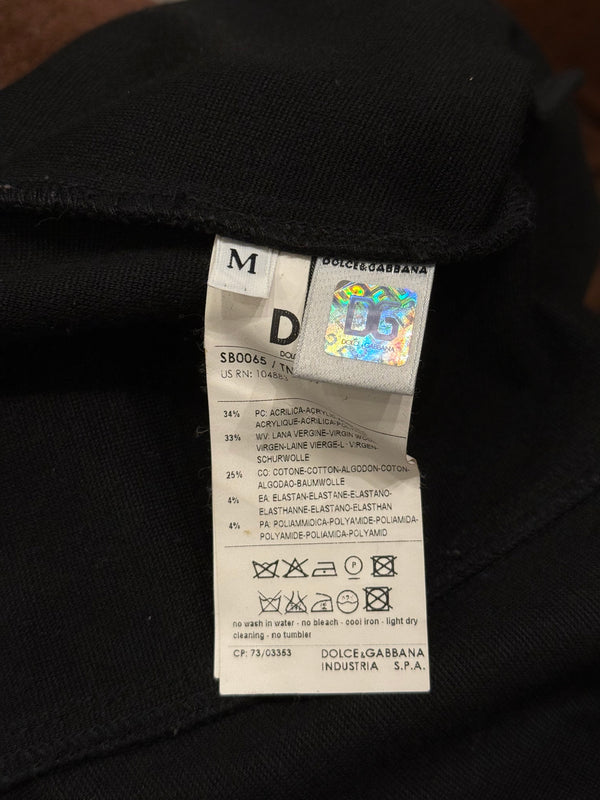 2000s Dolce & Gabbana denim trim cropped jacket