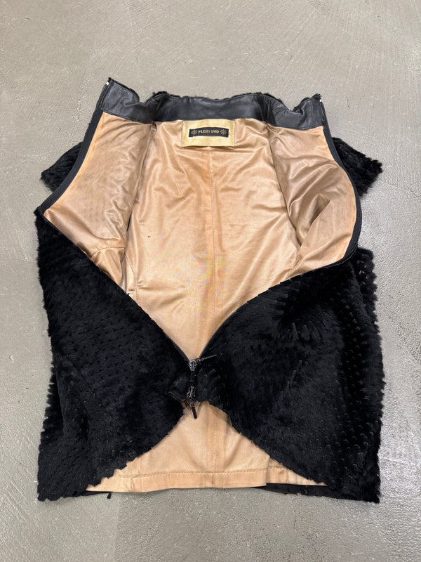 2000s Plein Sud lamb fur armor vest