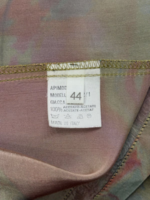 1990s Emporio Armani iridescent camo coat