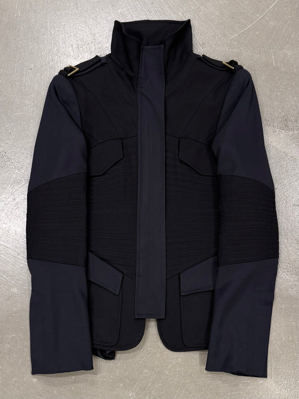 A/W2003 Gucci by Tom Ford military jacket with quilted panels