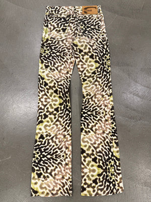 2000s Roberto Cavalli abstract print pants