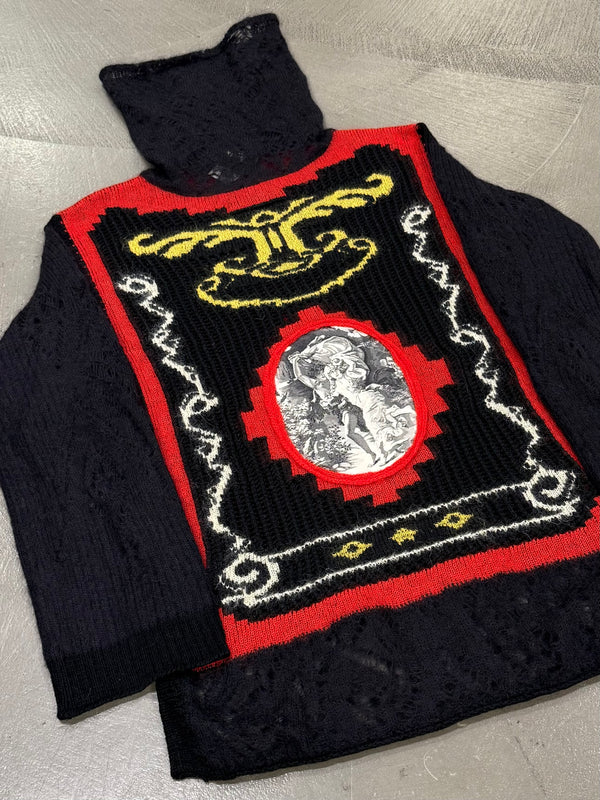 A/W2007 Jean Paul Gaultier intarsia crochet knit