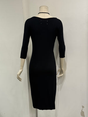 2008 Maison Margiela 2-in-1 ruched midi dress