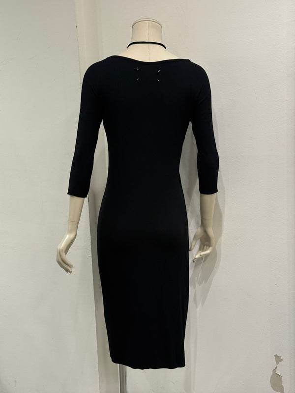 2008 Maison Margiela 2-in-1 ruched midi dress