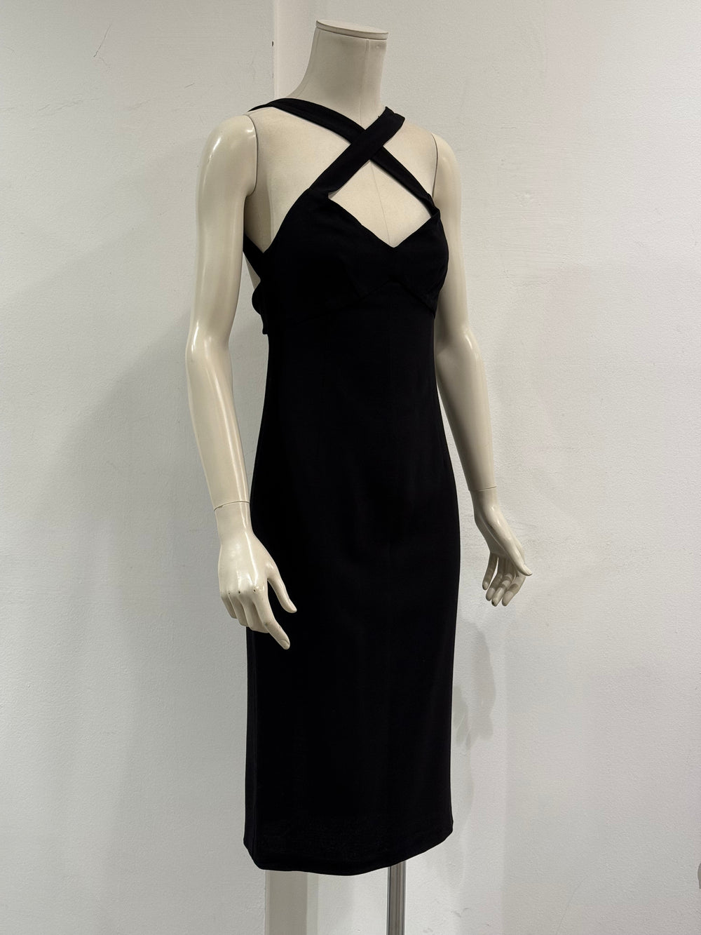 2000s Dolce & Gabbana halter neck sheath dress