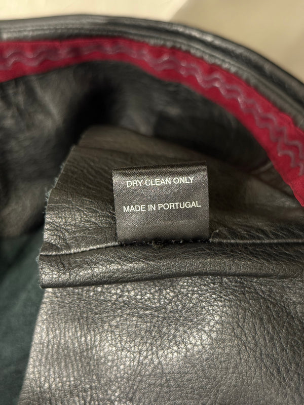 2015 Vetements runway leather skirt
