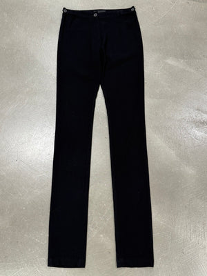 2000s Ann Demeulemeester extra long tailored stretch pants
