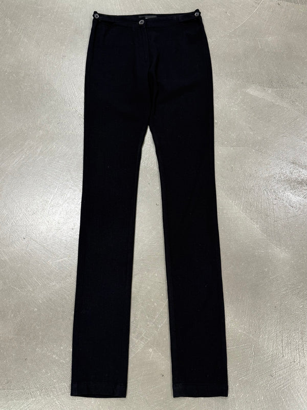2000s Ann Demeulemeester extra long tailored stretch pants