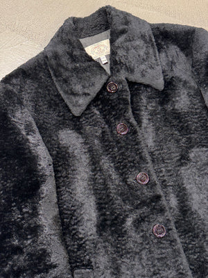 1990s ARMANI faux pony hair coat