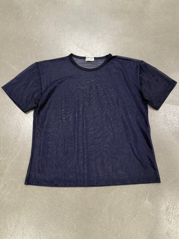 1990s Helmut Lang mesh Sheer t-shirt