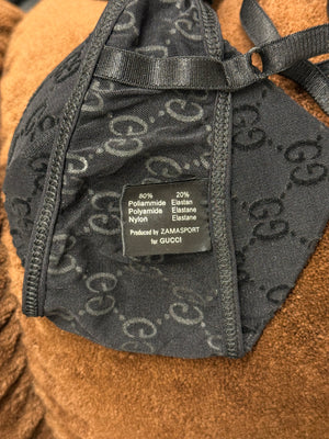 S/S1998 Gucci by Tom Ford crystal G-logo runway monogram bra