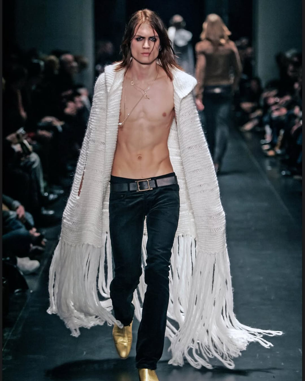 A/W2005 Dior by Hedi Slimane runway mohair cape