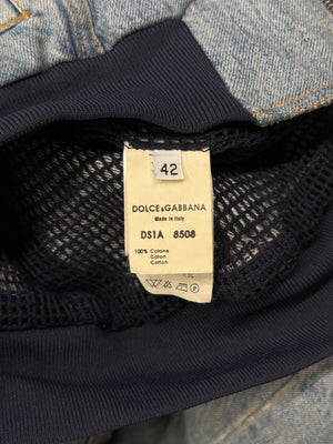 2000s Dolce & Gabbana denim bomber jacket