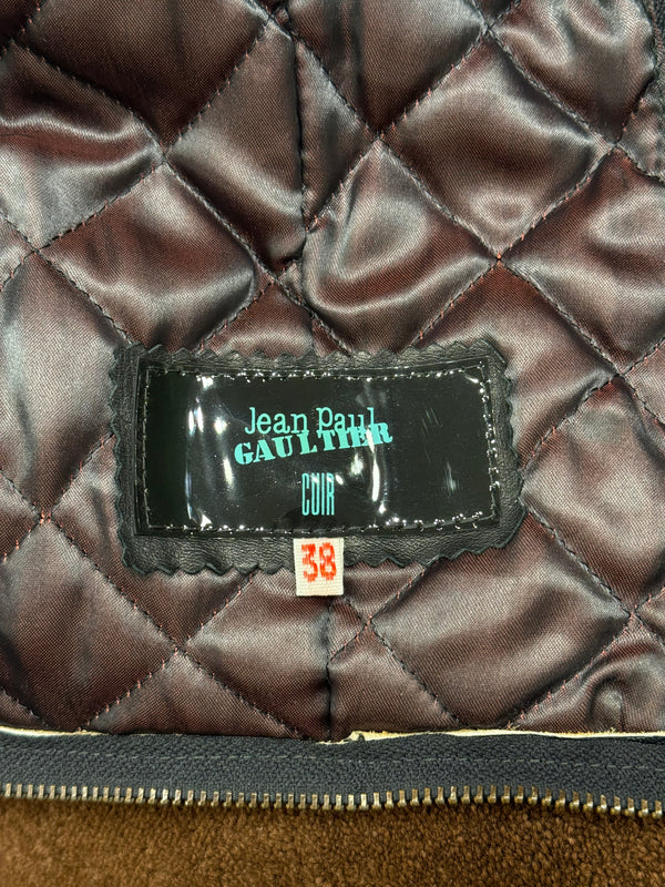 S/S1986 Jean Paul Gaultier cropped leather jacket