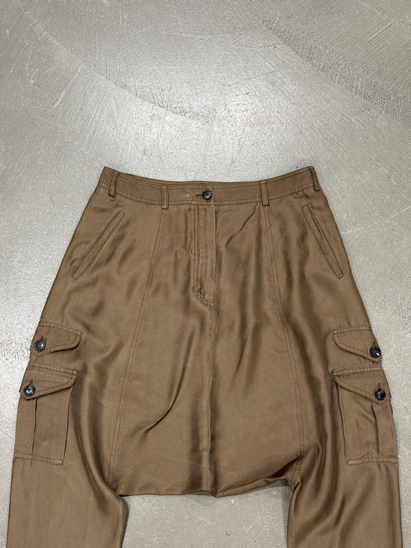 2010 Christian Dior drop crotch military shorts