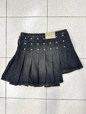 AW04 Dolce & Gabbana asymmetrical studded skirt
