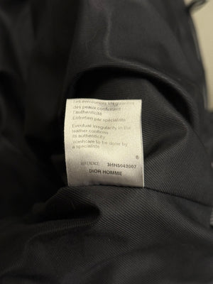 A/W2003 Dior by Hedi Slimane quilted leather Luster coat