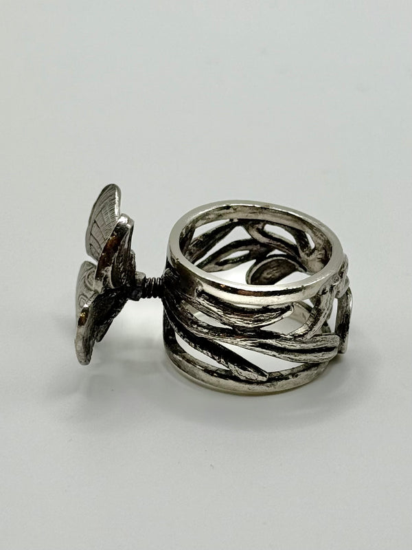 2000s Jean Paul Gaultier vintage butterfly ring