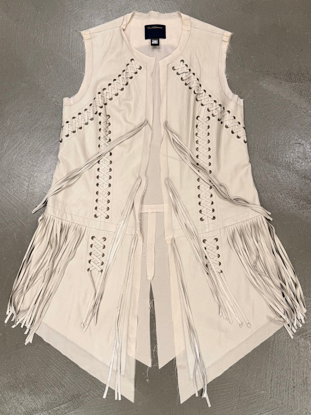 2000s Roberto Cavalli bondage harness leather vest