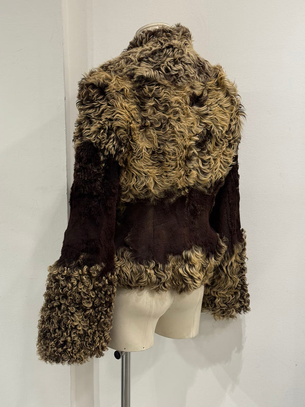 A/W1999 Roberto Cavalli Mongolian lamb fur jacket