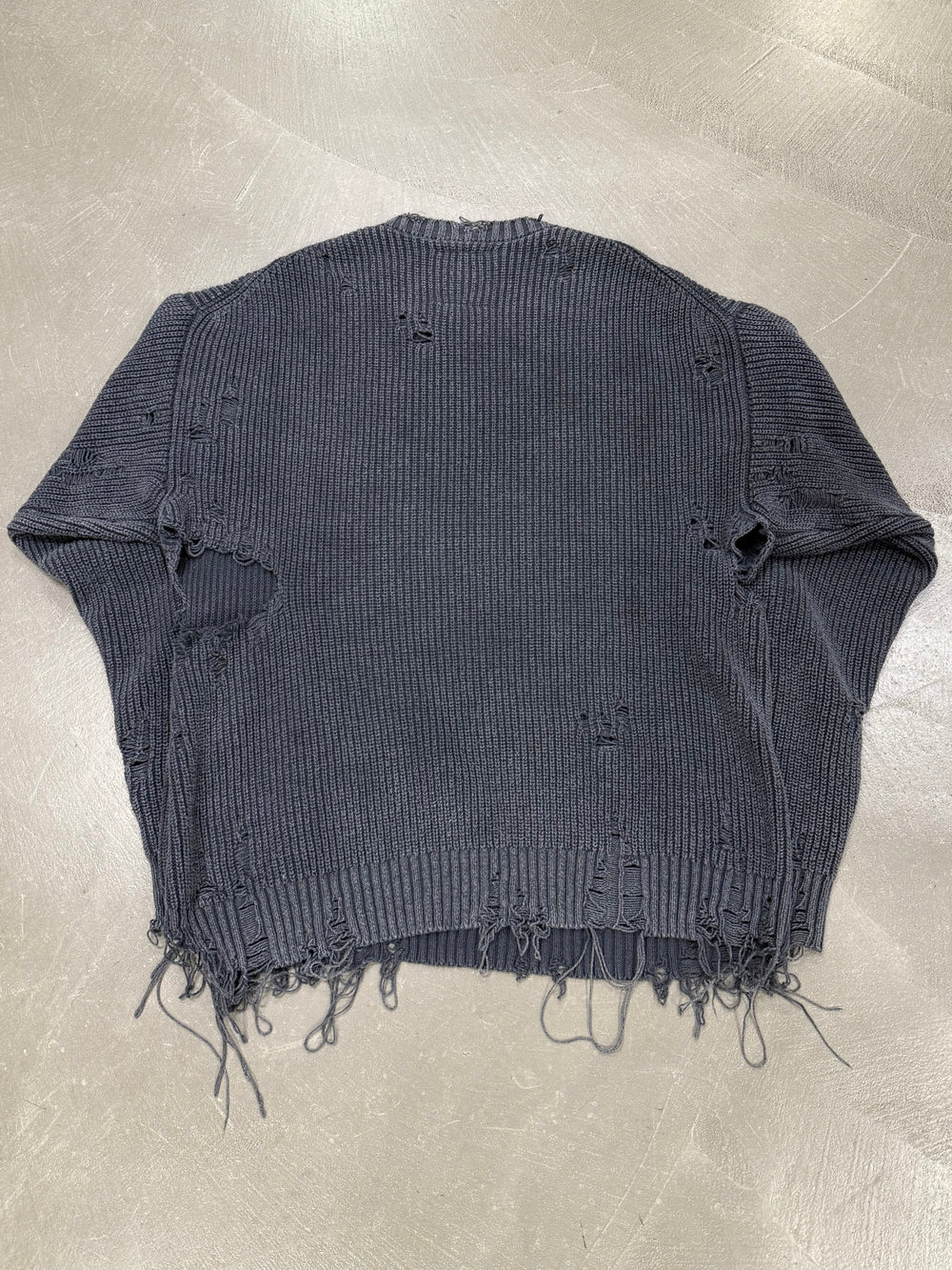 Maison Mihara Yasuhiro distressed knit sweater