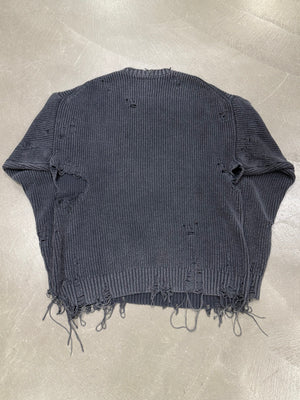 Maison Mihara Yasuhiro distressed knit sweater