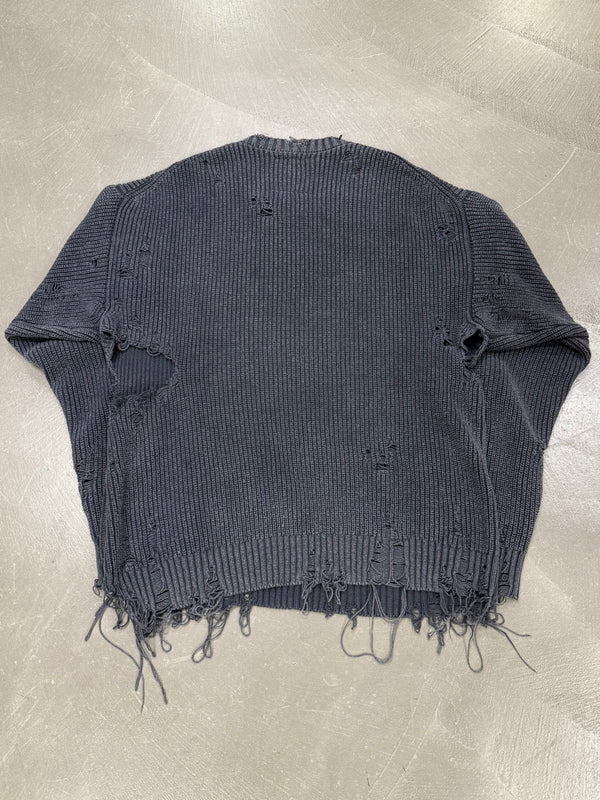 Maison Mihara Yasuhiro distressed knit sweater
